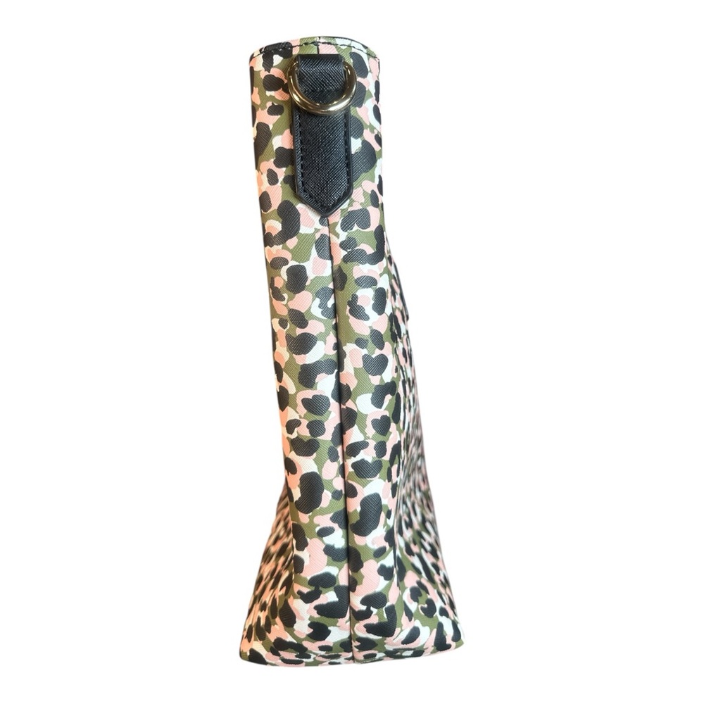 Trina Turk Pink and Green Leopard Print Tote - Picture 5 of 11